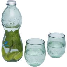 Brisa 3-delige glazenset van gerecycled glas - Topgiving