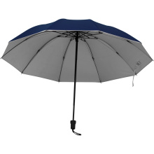 Paraplu met zilverkleurige binnenkant - Topgiving
