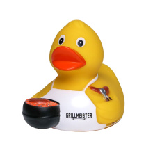 Squeaky duck BBQ with slogan - Topgiving