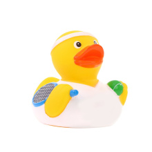 Squeaky duck tennis player - Topgiving
