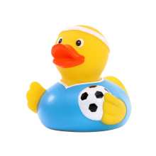 Squeaky duck soccer player - Topgiving