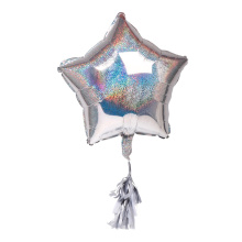 SENZA Star Foil Balloon Silver - Topgiving