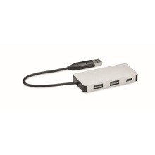 Aluminium usb hub 3 poorten - Topgiving