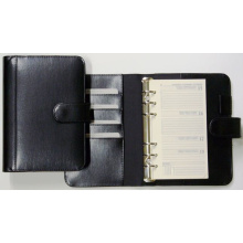 Organizer zwart a6 bonded leder - Topgiving