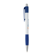 Witte striped grip pen - Topgiving