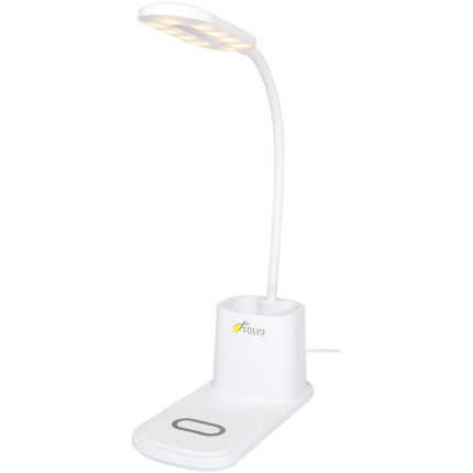 Bright bureaulamp en organizer met draadloze oplader - Topgiving