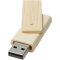 Rotate USB flashdrive van 4 GB van bamboe - Topgiving