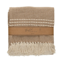 JENS Living Recycled Cotton Plaid Juul Beige - Topgiving